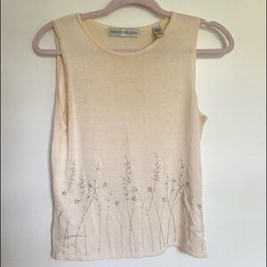 Valerie Stevens Silk/Rayon Embroidered Knit, Size PM